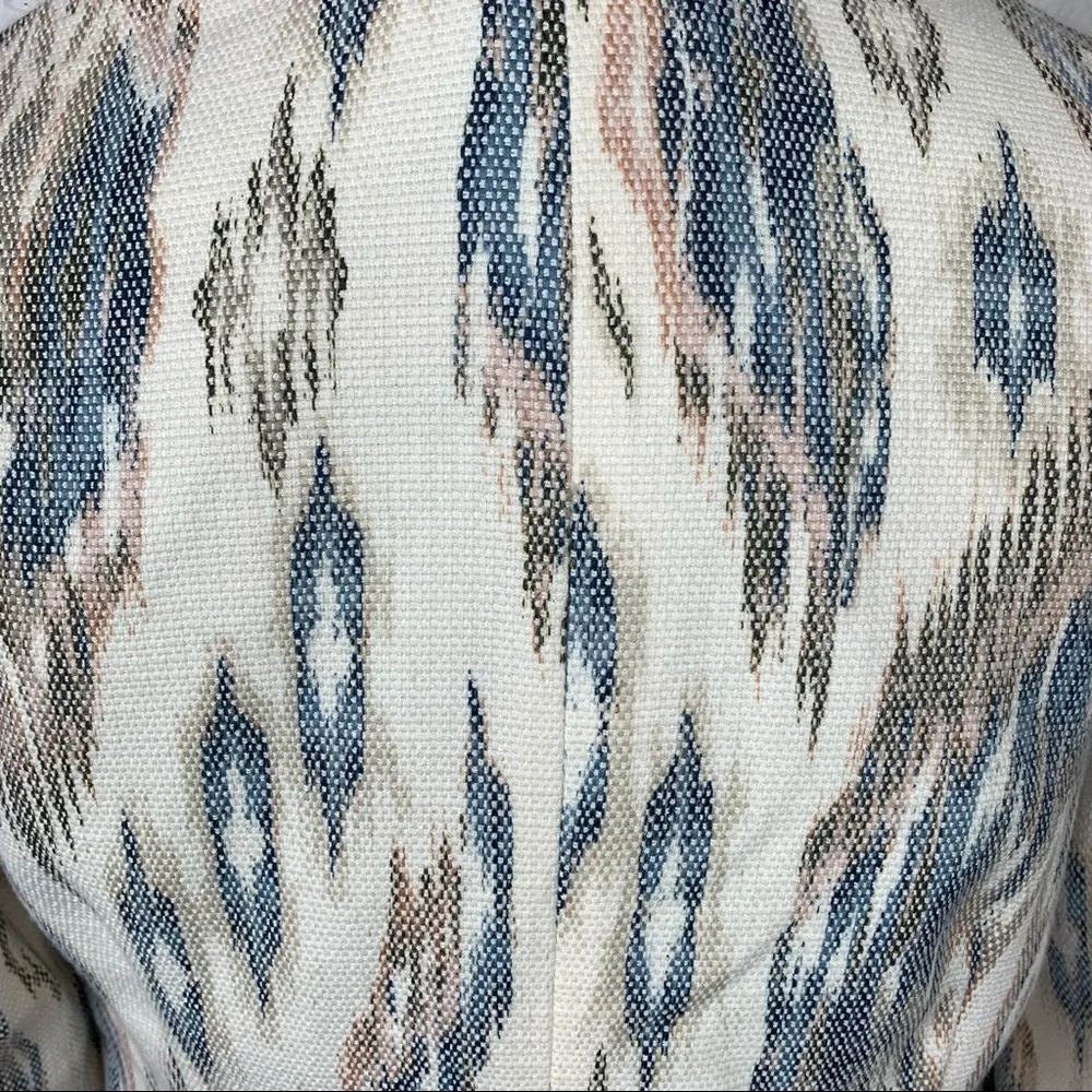Chico’s Aztec Boho Western woven ikat open front Blazer 0 or Sm - Picture 6 of 9